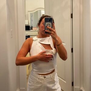 Shein white top